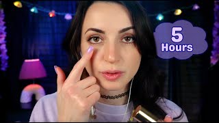 5 Hours of Gibi ASMR Doing Your Makeup  Soft Spoken [upl. by Eanej799]