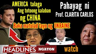 HETO NA ANG PAHAYAG NI PROF CLARITA CARLOS PATUNGKOL SA TENSYON CHINA AT PILIPINAS [upl. by Nolur]