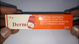 Dermi 5 cream full Review  use  side effects in hindi [upl. by Otrebireh]