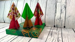 🍂Easy Origami Tree🌳for Autumn Fun Paper Folding Tutorial🍂DIY Fall Craft [upl. by Alyks]