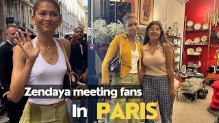 Video of Zendaya meeting fans in Paris   zendaya  news  updates [upl. by Cello705]