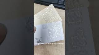 How Luxury gold silver metallic plastic card looks like [upl. by Oal]