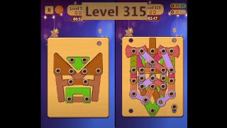 Wood Nuts amp Bolts Puzzle  Level 315 [upl. by Ardnaskela]