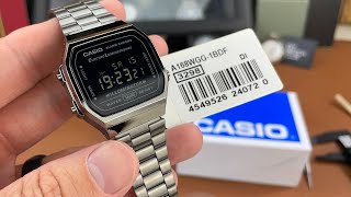 Casio A168WGG1BDF  Unboxing amp First Impressions [upl. by Yrffej85]