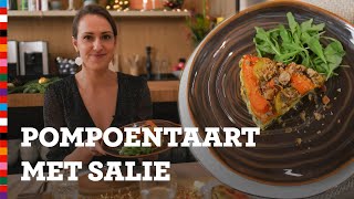 Kerstrecept 2020  Pompoentaart met salie  Voedingscentrum [upl. by Silma]