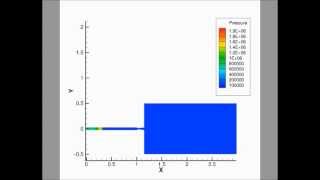 Pulse detonation combustor CFD [upl. by Anaibaf556]