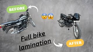 Full bike lamination 😱￼ [upl. by Nileuqaj]