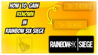 How to gain renown fast in Rainbow Six Siege [upl. by Biamonte]