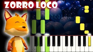 Zorro Loco  Piano Cover  Tutorial  Karaoke [upl. by Jenica]