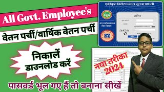 Payslip Kaise nikale  How to get pay slip  Salary slip for Government Employees [upl. by Nytsuj]