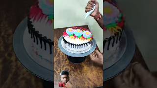 Chocolate cake decorating cakedecorating zqlivlog ytshorts youtubeshorts [upl. by Aihsikal]