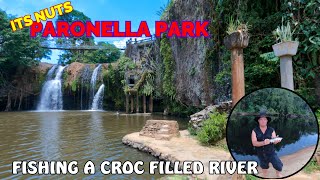 REAL LIFE Movie set Paronella Park North Queensland amp Fishing a croc filled river [upl. by Adnoyek]