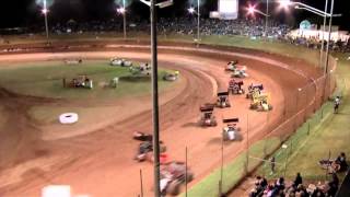 ENZED World Series Sprintcars 20132014  ROUND 7  NIGHT 2  ARCHERFIELD [upl. by Ariayek]