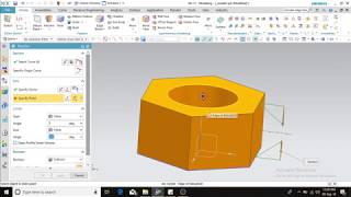 How to draw 3D model hexagonal nut in NX11 [upl. by Murvyn]