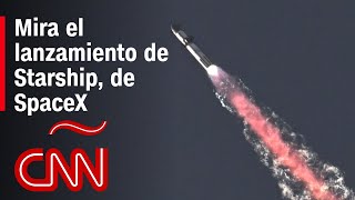 Mira el lanzamiento de Starship el cohete más potente jamás construido por SpaceX [upl. by Dwayne]