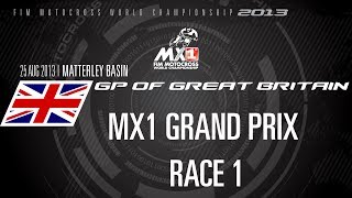 2013 MXGP of Great Britain FULL MX1 MXGP RACE 1  Motocross [upl. by Marena]