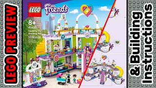 PREVIEW 41450 LEGO FRIENDS Heartlake City Shopping Mall​ amp Building Instructions LEGO 2021 [upl. by Nonez]