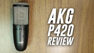 AKG P420 MultiPattern XLR Condenser Mic Review  Test [upl. by Eiddet653]