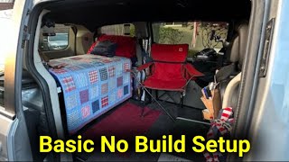 Simple Caravan Camper  Basic No Build Setup  Clutter Free Van Camping  vancamper clutterfree [upl. by Jacques]