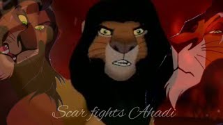 Scar fights Ahadi – Fanmade [upl. by Ellednahs]