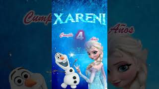 VIDEO INVITACION CUMPLEAÑOS FROZEN ELSA [upl. by Aillij]