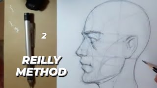 REILLY METHOD HOW TO DRAW PROFİLE HEAD [upl. by Mchail]