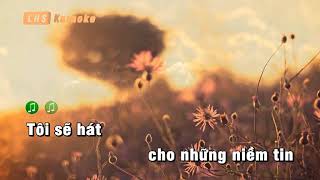 karaoke niềm tin chiến thắng hạ tone [upl. by Bloomer]