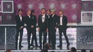 BTS presenting Best RampB Album at the 61st Grammy Awards 💜💜💜 [upl. by Eromle]