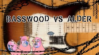 Strat คอMaple Bodybasswood vs alder ตอบปัญหาขาโม [upl. by Aubreir953]