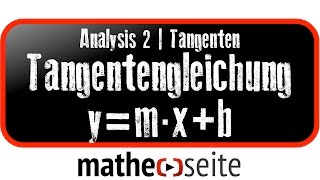 Tangente bestimmen über Tangentensteigung  A1501 [upl. by Michaud]