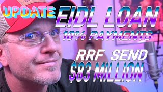 Small Business EIDL LOANS PAY ONLY 10 and RRF FUNDS 83 MILLION TO RESTAURANTS [upl. by Jackqueline262]