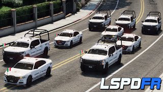 GTA 5 POLICIA  NUEVA GUARDIA NACIONAL  BLINDADO DEL EJERCITO  TheAxelGamer [upl. by Helban]