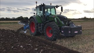 Ploughing September 2020 Fendt 724 and lemken jewel 8 [upl. by Pantia]