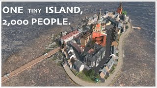 TRAPPING 2000 PEOPLE ON A TINY ISLAND  Cities Skylines [upl. by Aihpos154]