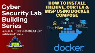 TheHive Cortex amp MISP Installation Using Docker Compose  Virtual Lab Building Series Ep10 [upl. by Kordula]