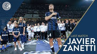 Javier Zanetti says farewell to San Siro  Inter vs Lazio 201314 [upl. by Adnuhsat162]