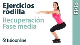 Ejercicios para fortalecer la rodilla  Nivel de recuperación medio [upl. by Cayser]