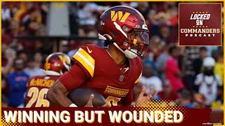 Washington Commanders Defeat Carolina Panthers 407 But Lose QB Jayden Daniels to Rib Injury [upl. by Milman520]