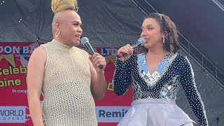 DONEKLA in London Part 1 Barrio Fiesta 🤣 Super Tekla amp Donita cracked up the crowd with crazy jokes [upl. by O'Meara]