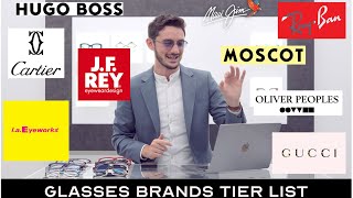 Ranking The Worlds BEST Frame Brands  The Glasses TIER LIST [upl. by Aleacim]