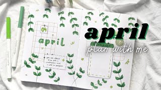 PLAN WITH ME  April 2022  Bullet Journal Setup 🌱 ft Helpfull [upl. by Walford]