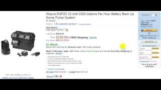 Wayne ESP25 Battery BackUp Sump Pump System Review [upl. by Enirolf]