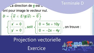 Projection vectorielle Terminale S [upl. by Slin30]