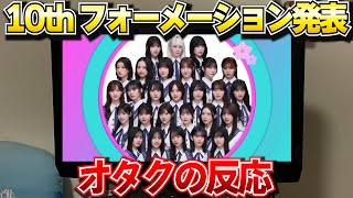 【櫻坂46】10thフォーメーション発表を見た時のオタクの反応。 [upl. by Gwenn510]