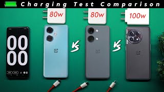 Charging Test🔋 OnePlus Nord CE 3 vs OnePlus Nord 3 vs OnePlus 11R [upl. by Trinidad]