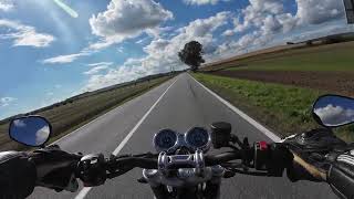 Triumph Speed Twin 1200 Onboard camera 4K SNAP Mounts [upl. by Etnud722]