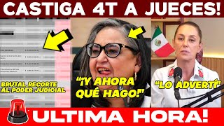 🚨MARTES BRUTAL POR FIIN CASTIGA 4T A JUECES TARDE PERO LLEGÓ SE LES ADVIRTIÓ PRESIDENTA ADVIRTIÓ [upl. by Carlock]