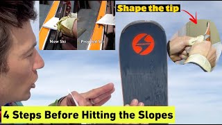 Prepping and Shaping a New Ski  What Everyone should do before skiing on their new skis [upl. by Demmy655]