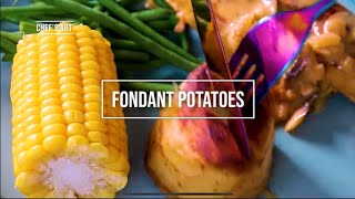 How to make fondant potatoes  Potato recipes [upl. by Suiravad]