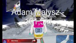 Skoki Narciarskie 2005  Predazzo Kamil Stoch amp Adam Małysz [upl. by Acinorrev]